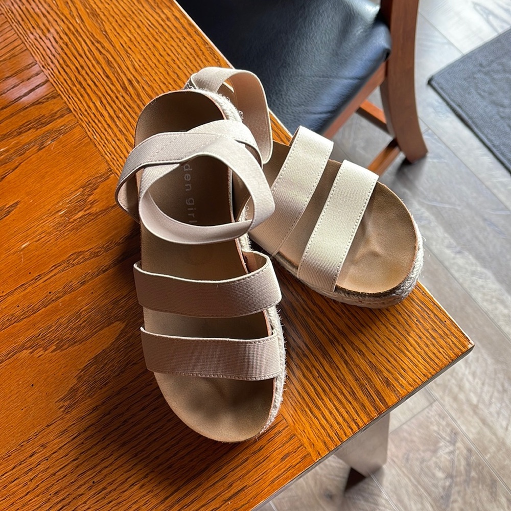 Adorable little girl’s summer sandals